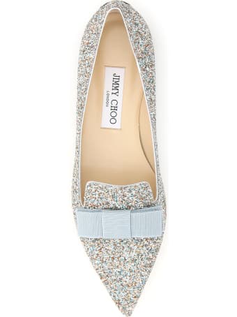 Jimmy Choo Gala Glitter Ballet Flats