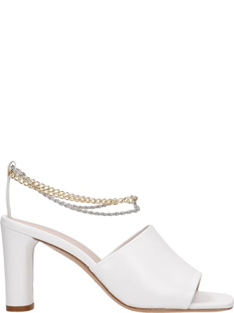 Kalda Inez Sandals In White Leather