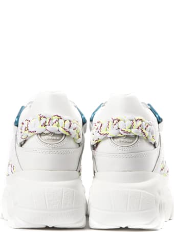 Buffalo White High Leather Sneaker