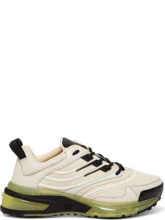 Givenchy Runner Gv1 Sneakers In Leather And Mesh