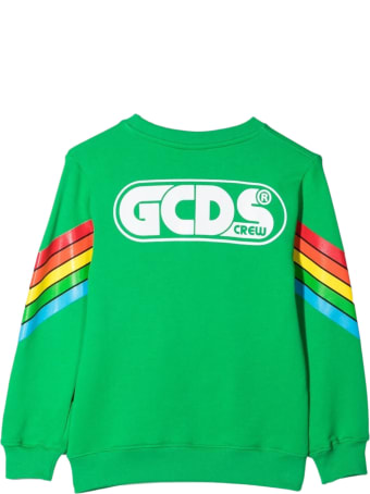 GCDS Green Cotton Sweatshirt