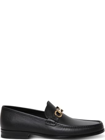 Salvatore Ferragamo Chris Mocassins In Black Leather