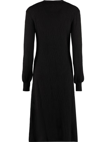 Alberta Ferretti Openwork-knit Dress