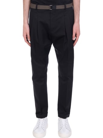Low Brand Pants In Black Cotton