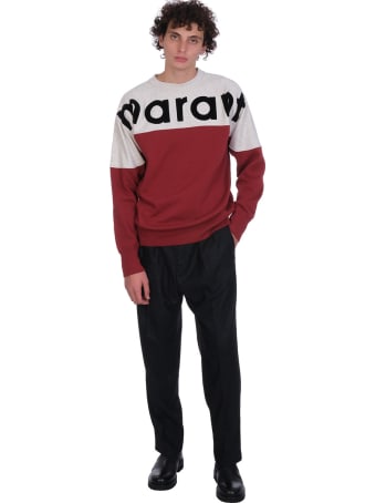 Isabel Marant Howley Sweatshirt In Bordeaux Cotton