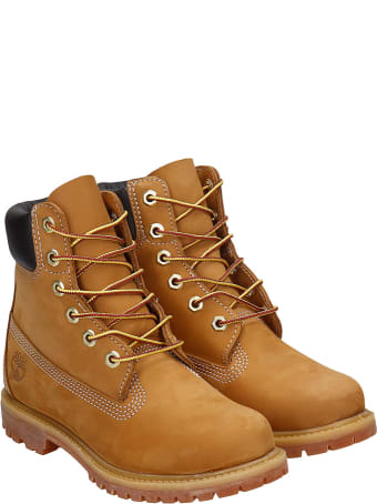 Timberland 6in Prem Combat Boots In Yellow Nubuck