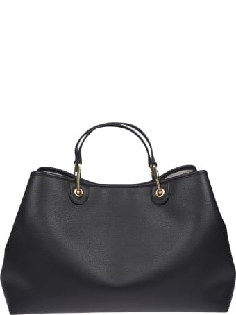 Giorgio Armani Grain Leather Logo Tote