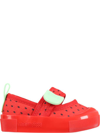 Melissa Red Shoes For Girl With Seeds