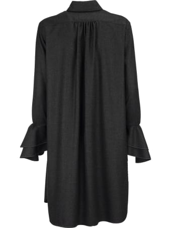 Max Mara Segovia Wool Flannel Dress