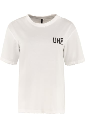 Ben Taverniti Unravel Project Logo Print Cotton T-shirt