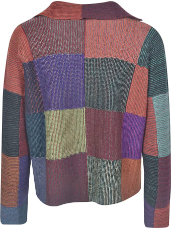 De Clercq Colourblock Woven Cardigan