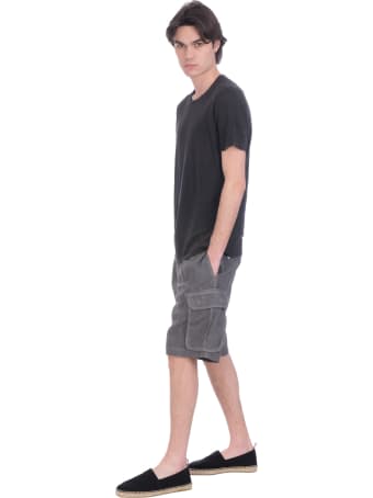120% Lino Shorts In Grey Linen
