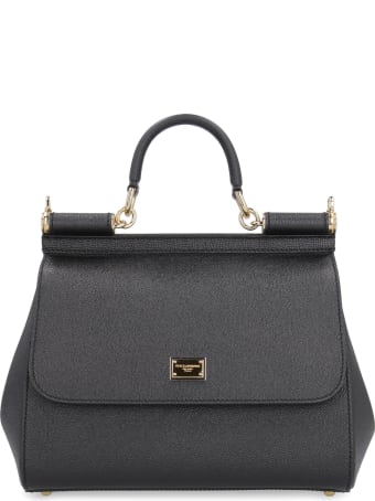 Dolce & Gabbana Sicily Leather Handbag