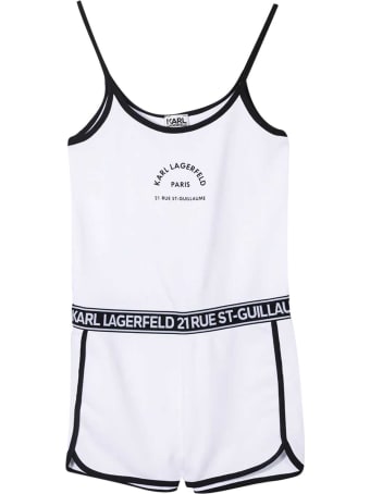 Karl Lagerfeld Kids Short Teen Jumpsuit With Print