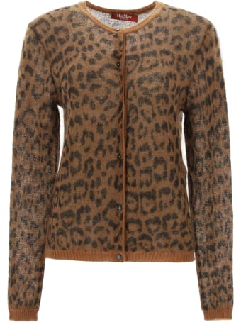 Max Mara Studio Leopard Cardigan