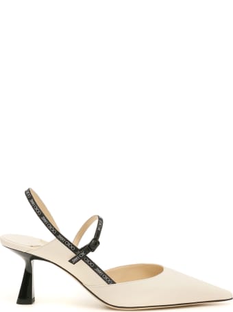 Jimmy Choo Ray 65 Slingback With Logo