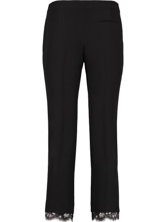 Alexander McQueen Crêpe Pants With Straight Legs
