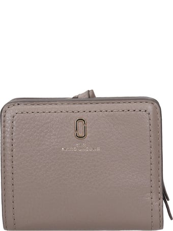 Marc Jacobs Wallet In Taupe Leather