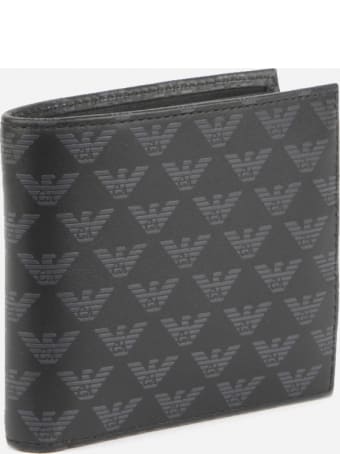 Emporio Armani Wallet With All-over Monogram Print