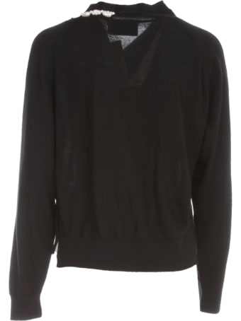 Simone Rocha Split Rib Jumper W/beading