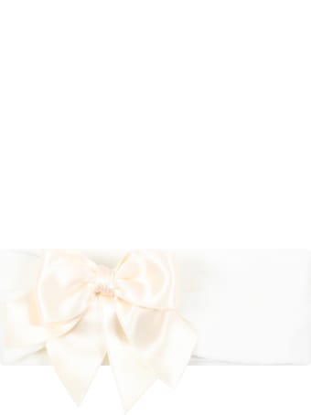 La Perla Ivory Suit For Babygirl With Bow
