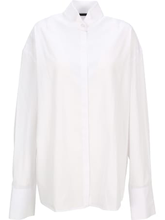 Haider Ackermann Oversized Shirt With Tuxedo Collar