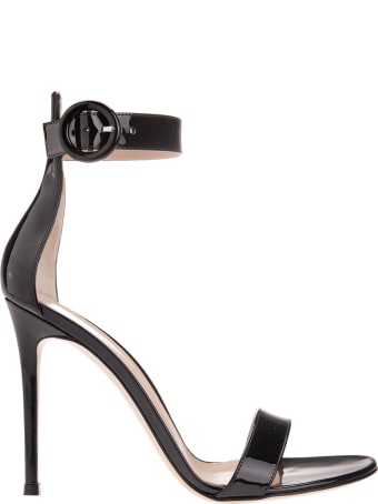 Gianvito Rossi Black Portofino 105 Sandal