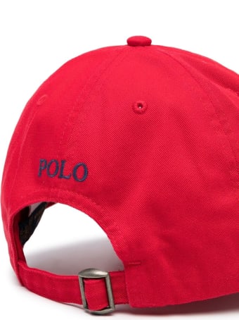 Polo Ralph Lauren Red Jersey Hat With Logo