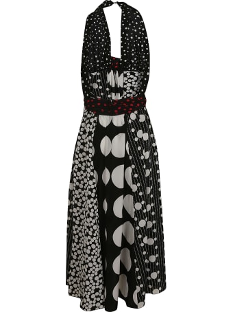 Dolce & Gabbana Polka Dot Printed Long Dress
