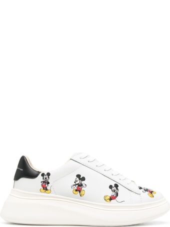 M.O.A. master of arts Leather Sneakers With Mickey Mouse Print