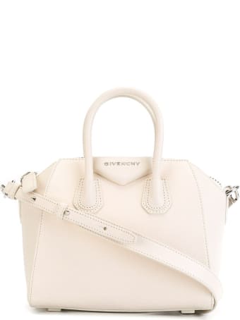 Givenchy Mini Antigona Bag In Light Pink Grain Leather
