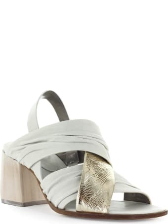 IXOS White Gold Heeled Sandal