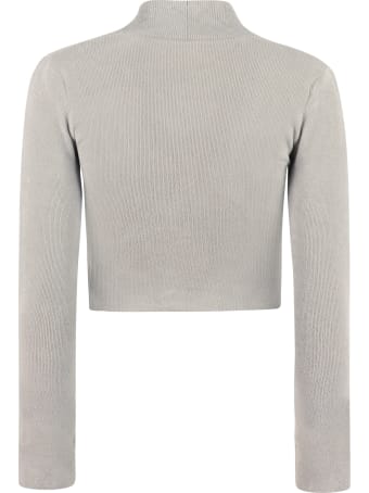 Jacquemus Cropped Velour Cardigan