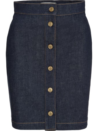 Fendi Fendi Roma Joshua Vides Denim Skirt