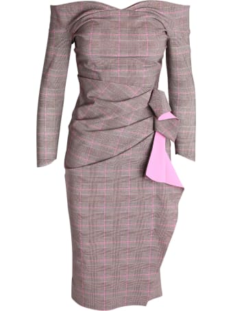 La Petit Robe Di Chiara Boni Le Petite Robe By Chiara Boni 'beth Print' Polyamide Dress