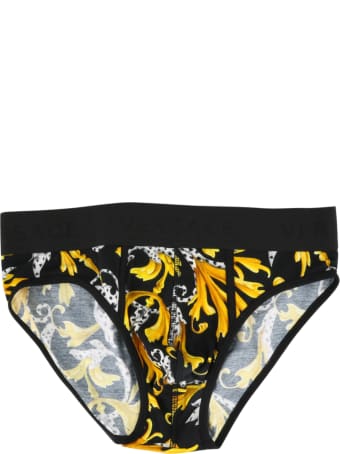Versace Barocco Print Slip