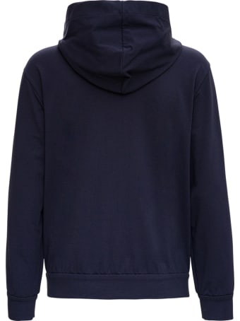 Brunello Cucinelli Blue Cotton Sweatshirt