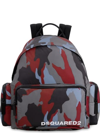 Dsquared2 Camouflage Print Nylon Backpack