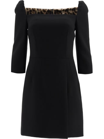 Dolce & Gabbana Wool Crepe Mini Dress