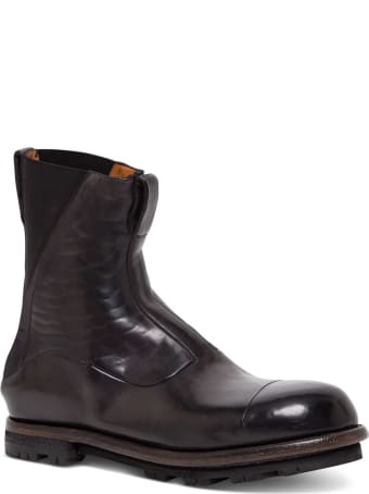 Silvano Sassetti Beatles Blake Boots In Brown Leather