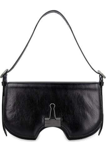 Off-White Swiss Flap Leather Crossbody Bag