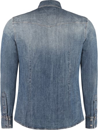 Dolce & Gabbana Western Style Denim Shirt