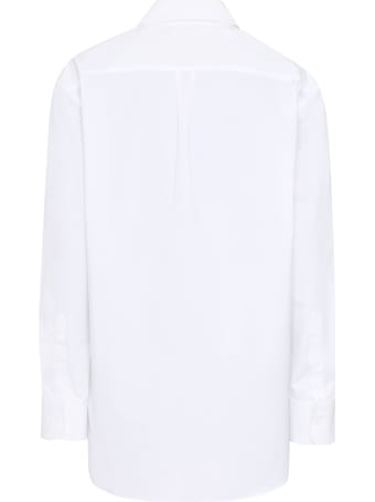 Off-White Embroidered Cotton Shirt