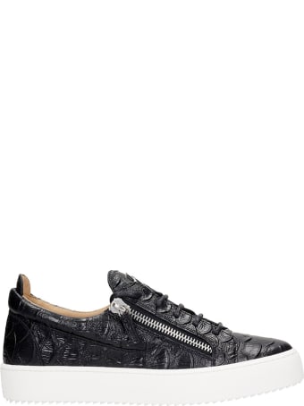 Giuseppe Zanotti Frankie Sneakers In Black Leather