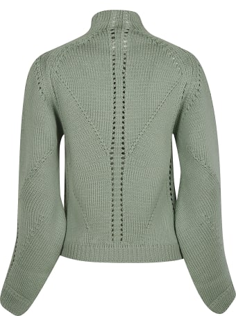 Alberta Ferretti Perforated Knit Sweater
