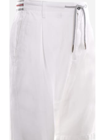 Eleventy Bermuda Jogger Made Of Linen And Cotton