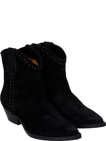 The Seller Texan Ankle Boots In Black Suede