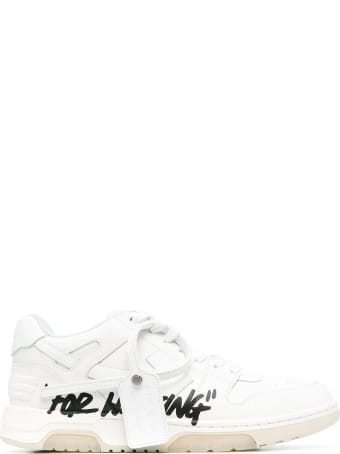 Off-White Man White "out Of Office" Sneakers