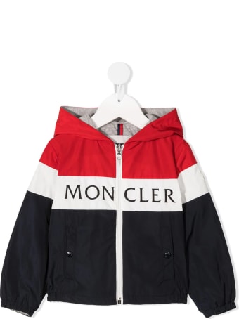 Moncler Tricolor Dard Newborn Jacket With Logo