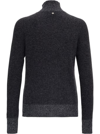 Liu-Jo Turtleneck In Lurex Knit With Button Embellishment